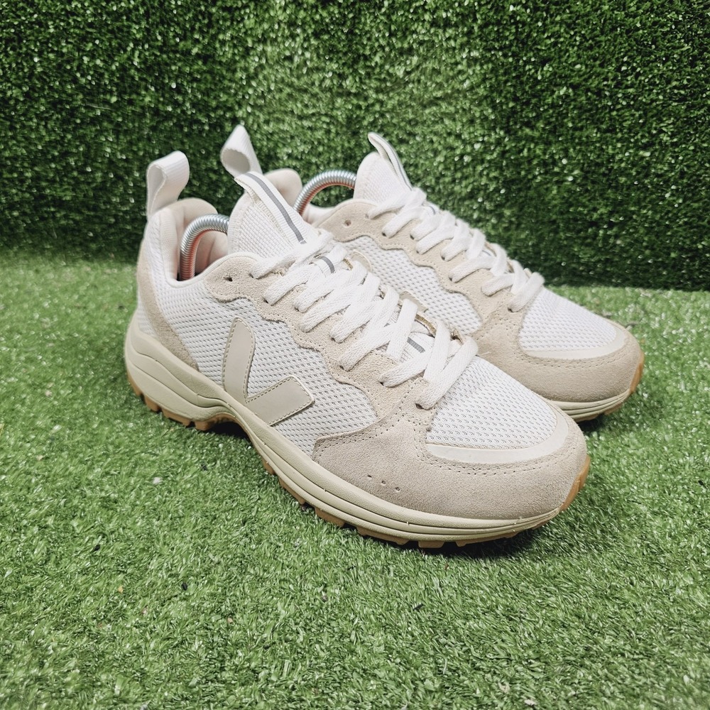 Veja Venturi II Heximesh Gravel White Athletic Comfort Sneakers Womens Size 10